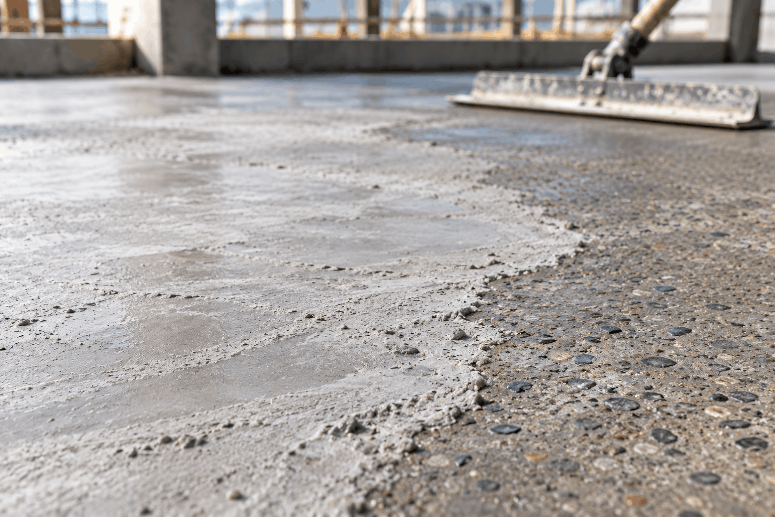 what is concrete laitance and how does it affect a concrete floor